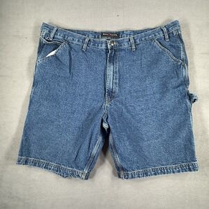 Real Ranch Men's Blue Jean 5 Pocket Denim Shorts Relaxed Fit Size 44 Jorts